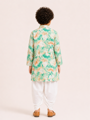 Boys Printed Kurta Dhoti Set