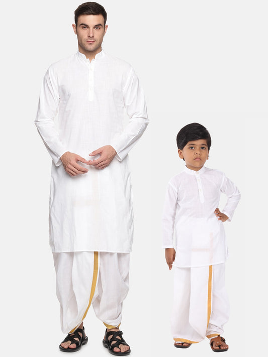 Father Son Matching Kurta Dhotipant Set