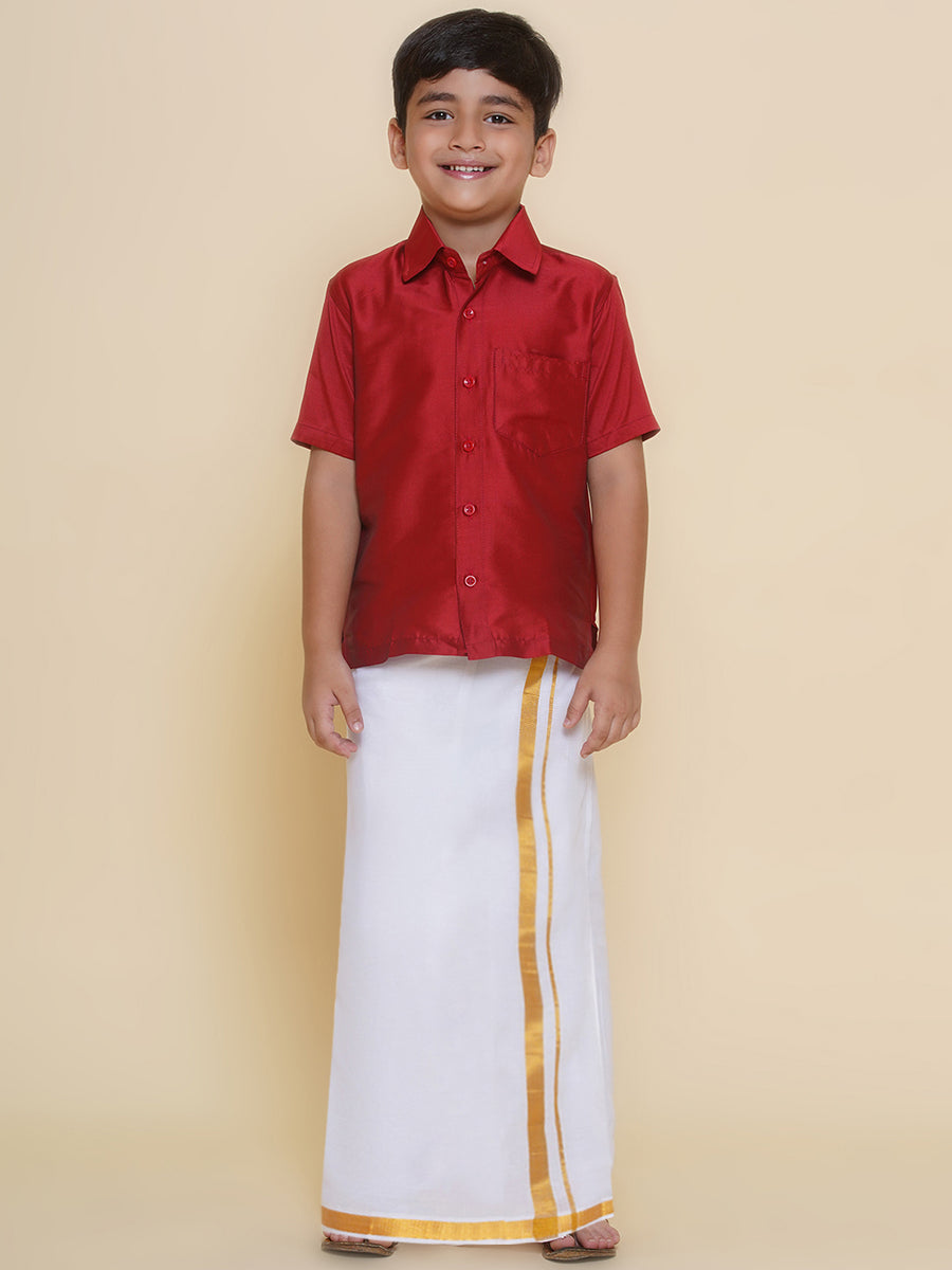 Boys Ethnic Shirt with Dhoti Set