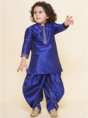 Sethukrishna Boys Slub Dupion Embroidered Kurta