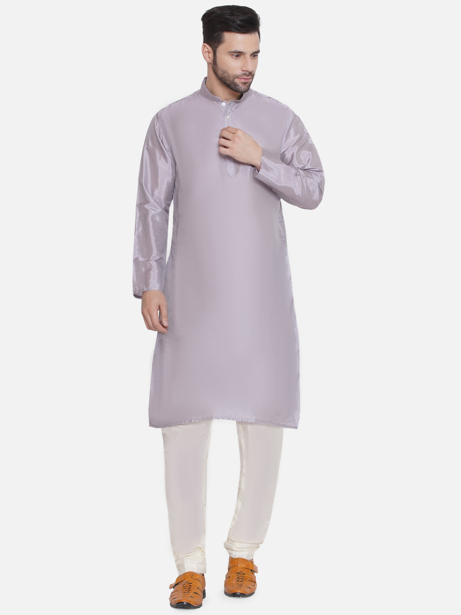 Sethukrishna Mens Solid Colour Kurta and Pyjama