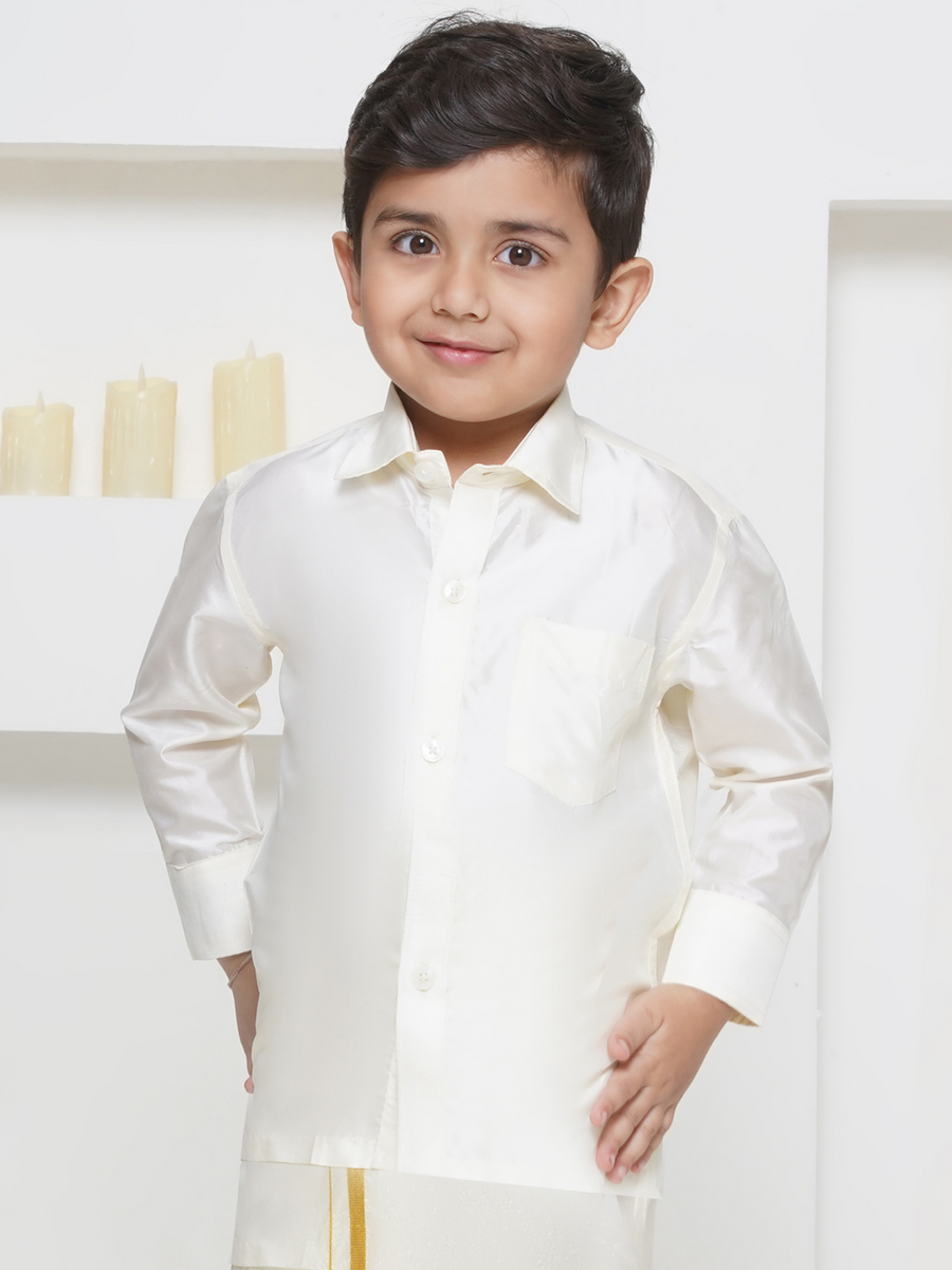 Sethukrishna Boys Pure Silk Shirt