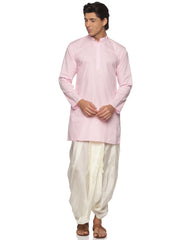 MENS SLUB COTTON LONG KURTA WITH PANCHAKAJAM