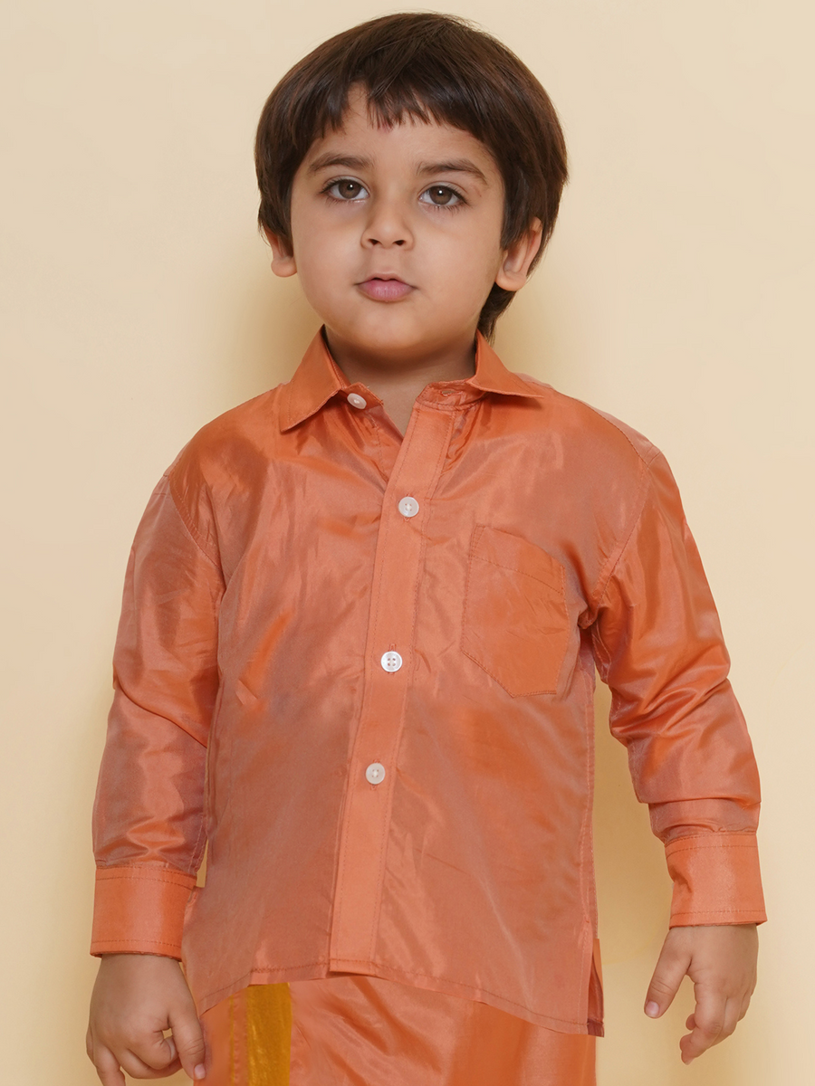 Sethukrishna Boys Solid Colour Shirt