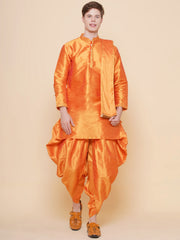 Sethukrishna Mens Embroidery Kurta and Dhotipant Set