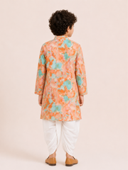 Boys Printed Kurta Dhoti Set