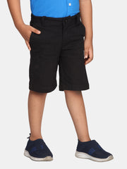 Boys Black Colour Casual Chino Shorts