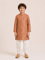 Boys Printed Kurta Dhoti Set