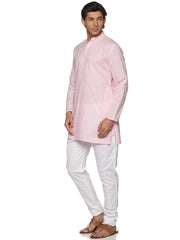 MENS SLUB COTTON LONG KURTA WITH PYJAMA