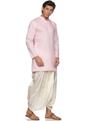 MENS SLUB COTTON LONG KURTA WITH PANCHAKAJAM