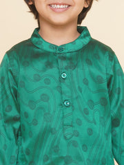 Boys Ball Design Printed Kurta DhotiPant Set