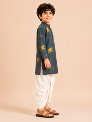 Boys Printed Kurta Dhoti Set