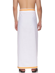 MENS READYMADE PLAIN MANGO POCKET DHOTI