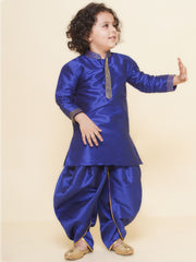 Sethukrishna Boys Slub Dupion Embroidered Kurta