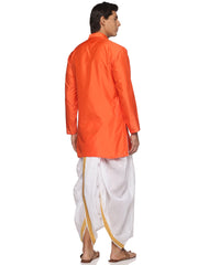 MENS SILK SHORT KURTA WITH PANCHAKAJAM