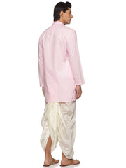 MENS SLUB COTTON LONG KURTA WITH PANCHAKAJAM