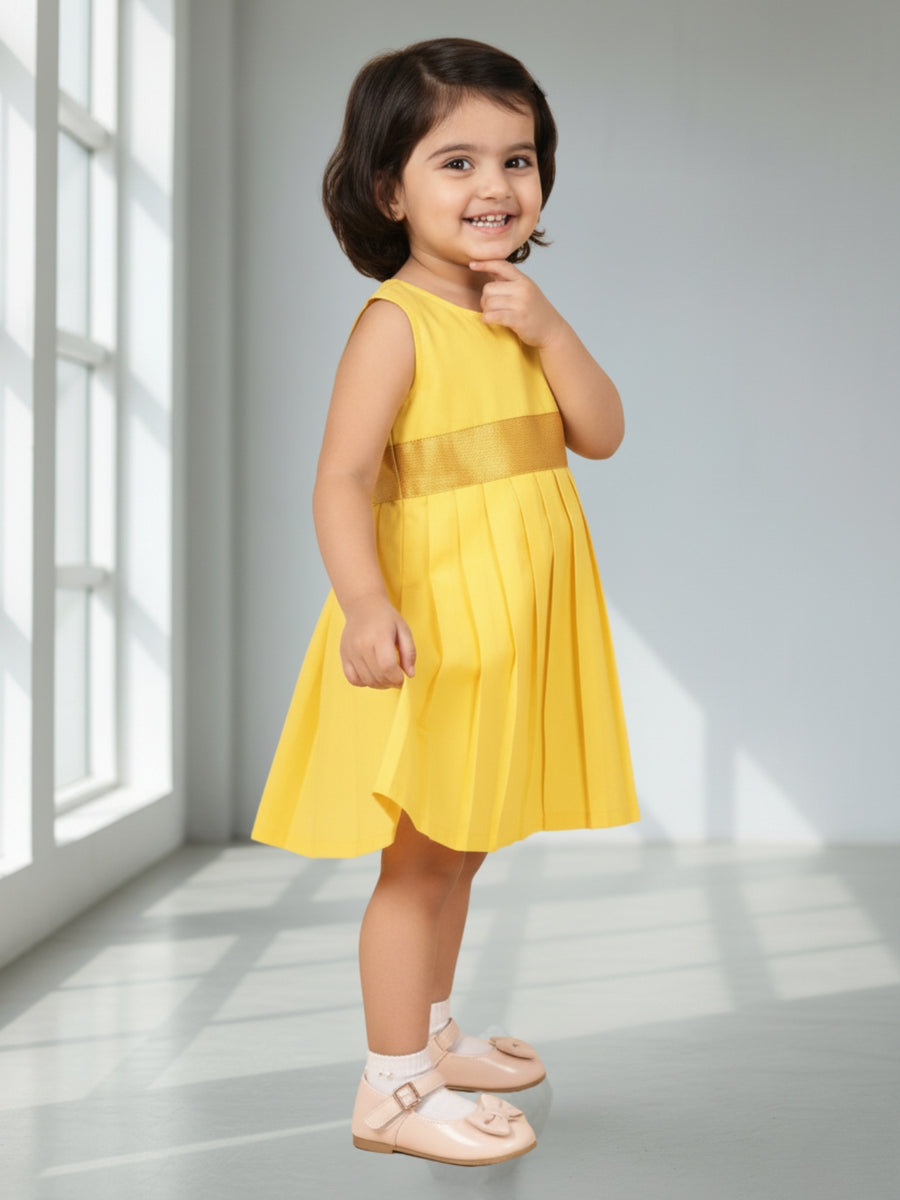 Girls Ethnic Solid Dress | Elegant Traditional Wear