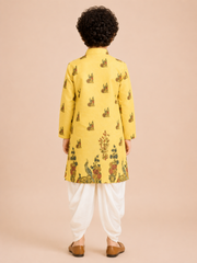 Boys Printed Kurta Dhoti Set