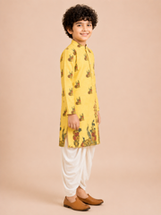 Boys Printed Kurta Dhoti Set