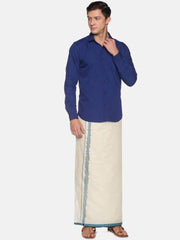 PURE COTTON OFF WHITE KERALA DOUBLE MUNDU