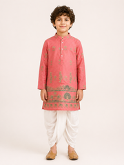 Boys Printed Kurta Dhoti Set