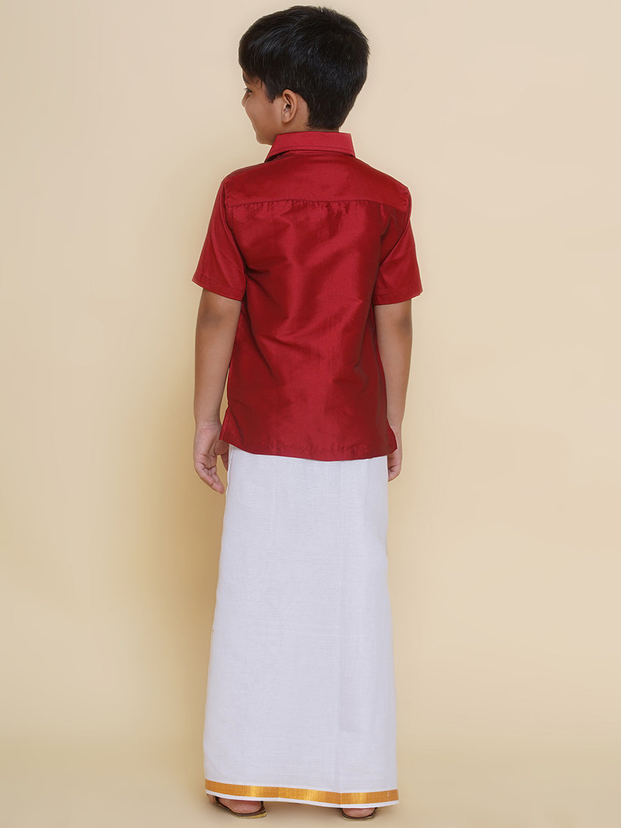 Boys Ethnic Shirt with Dhoti Set