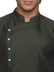 MENS BUTTER SILK LONG KURTA WITH PANCHAKAJAM