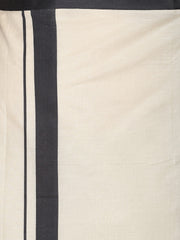 Mens Pure Cotton Double Dhoti  Off White