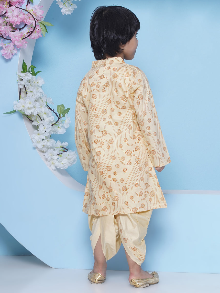 Boys Ball Design Printed Kurta DhotiPant Set