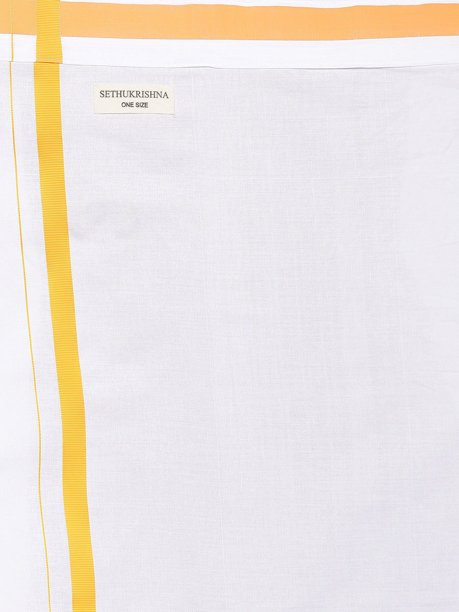 MENS READYMADE PLAIN MANGO POCKET DHOTI