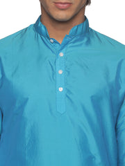 MENS SILK SHORT KURTA WITH PANCHAKAJAM