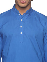 MENS SLUB COTTON LONG KURTA WITH PANCHAKAJAM