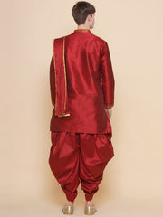 Sethukrishna Mens Embroidery Kurta and Dhotipant Set