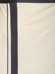 Mens Pure Cotton Double Dhoti  Off White