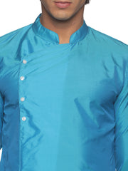 MENS BUTTER SILK LONG KURTA WITH PANCHAKAJAM