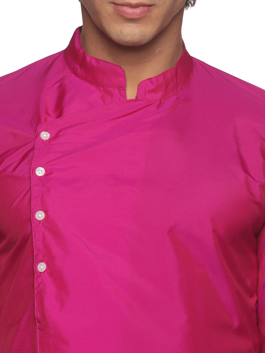 MENS BUTTER SILK LONG KURTA WITH PANCHAKAJAM