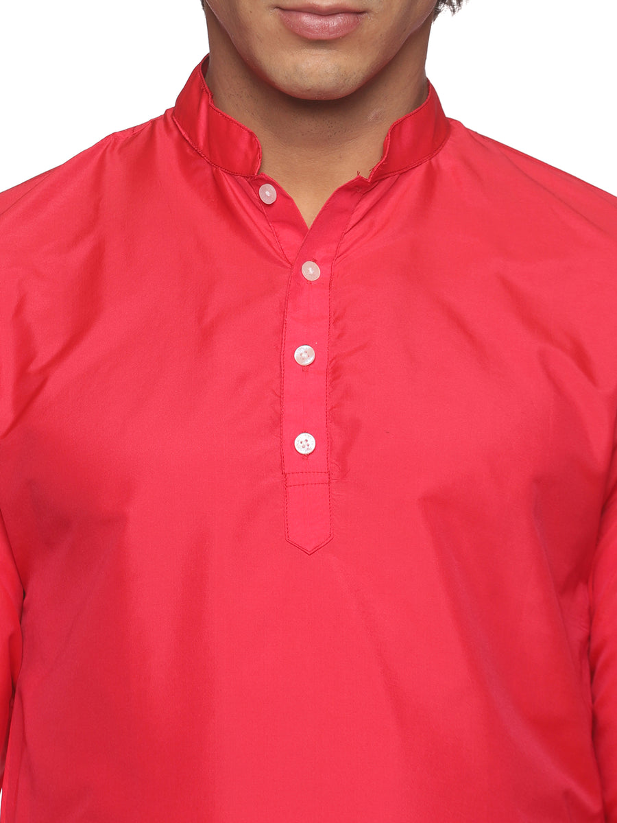 MENS SILK SHORT KURTA WITH PANCHAKAJAM