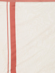 Mens Pure Cotton Double Dhoti Off White