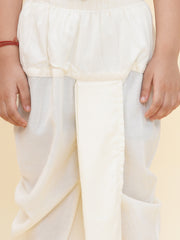 Boy's Cream Colour Viscose DhotiPant