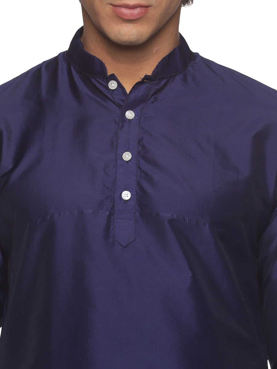MENS SILK SHORT KURTA WITH PANCHAKAJAM