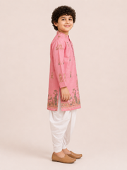 Boys Printed Kurta Dhoti Set