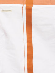 MENS ART SILK SHORT KURTA WITH POCKET DHOTI