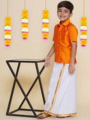 Boys Ethnic Shirt with Dhoti Set