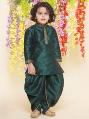 Sethukrishna Boys Slub Dupion Embroidered Kurta