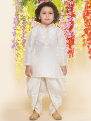 Sethukrishna Boys Slub Dupion Embroidered Kurta