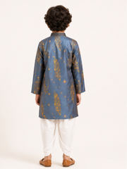 Boys Printed Kurta Dhoti Set