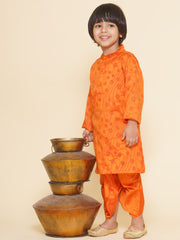 Boys Ball Design Printed Kurta DhotiPant Set