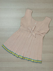 Girls Solid Color Ethnic Pavadai Set