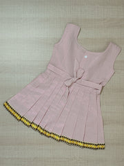 Girls Solid Color Ethnic Pavadai Set