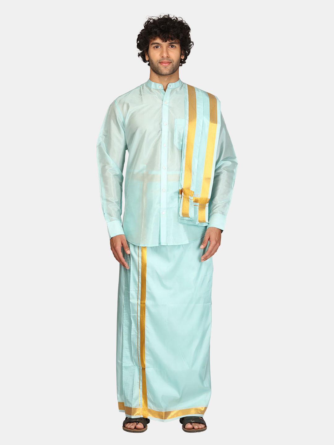 Silk shirt shop and dhoti